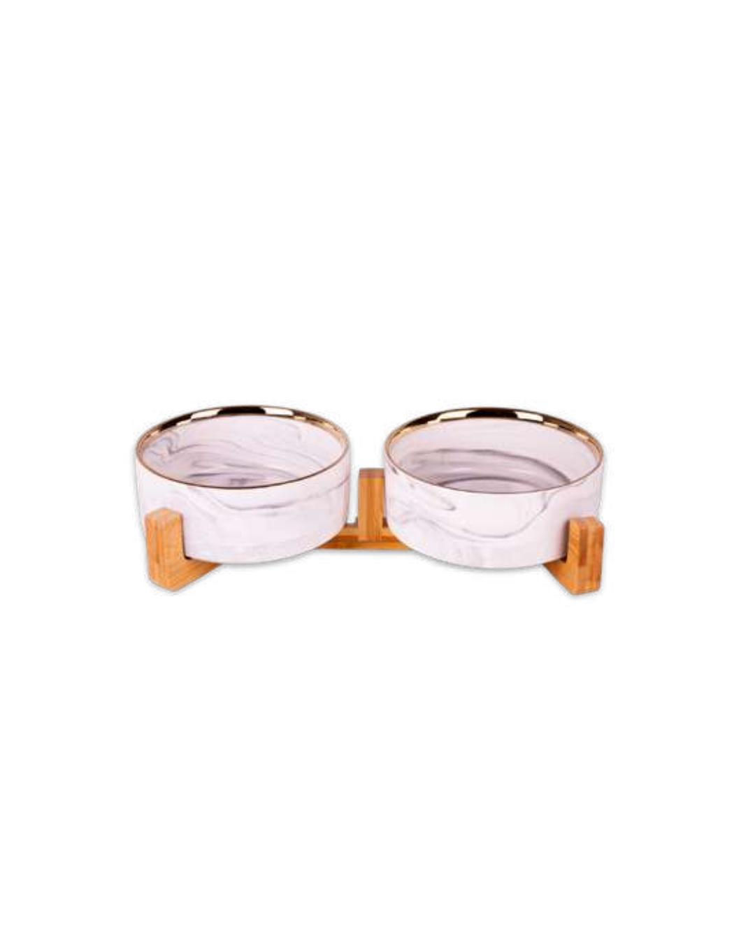 Quibropets Comedero Doble Marmol Gris Quibropets Comedero Doble Marmol Gris