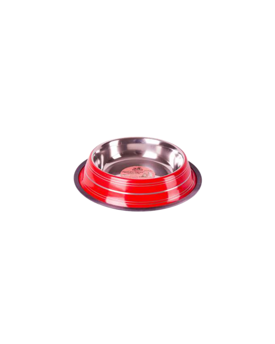 Quibropets Comedero Antideslizante con Costillas de Color Rojo Quibropets Comedero Antideslizante con Costillas de Color Rojo