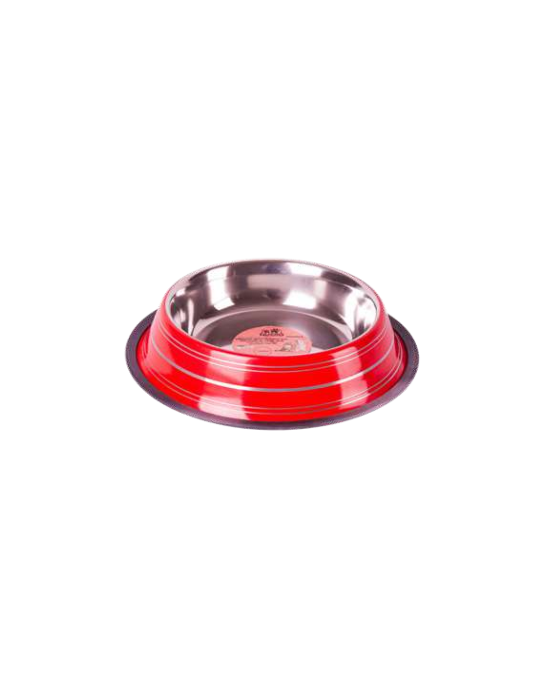Quibropets Comedero Antideslizante con Costillas de Color Rojo Quibropets Comedero Antideslizante con Costillas de Color Rojo