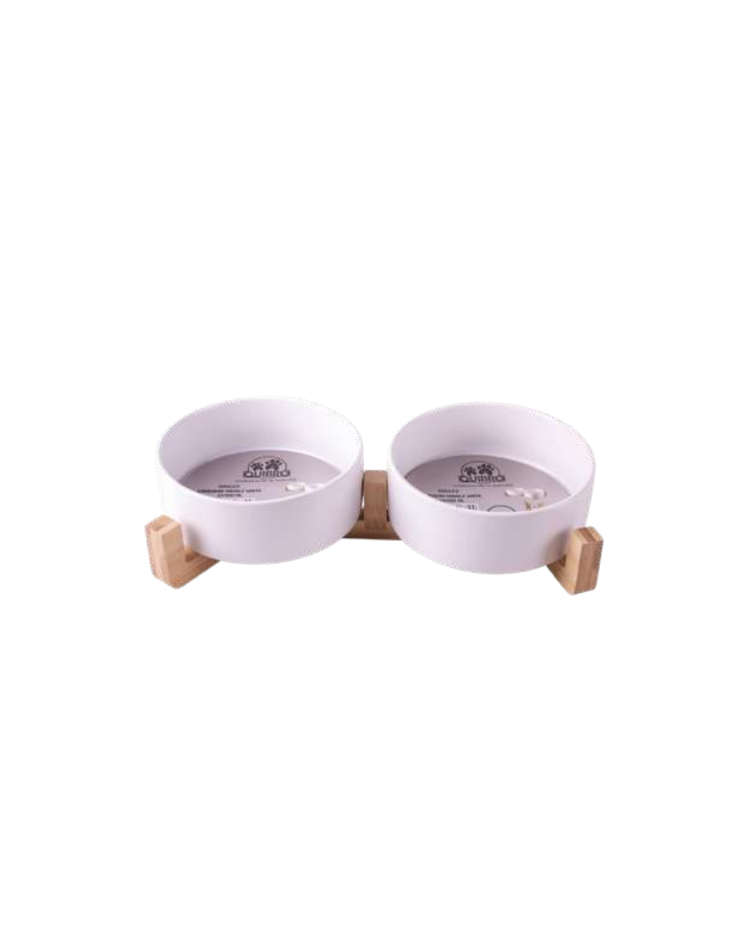 Quibropets Comedero Doble White Quibropets Comedero Doble White