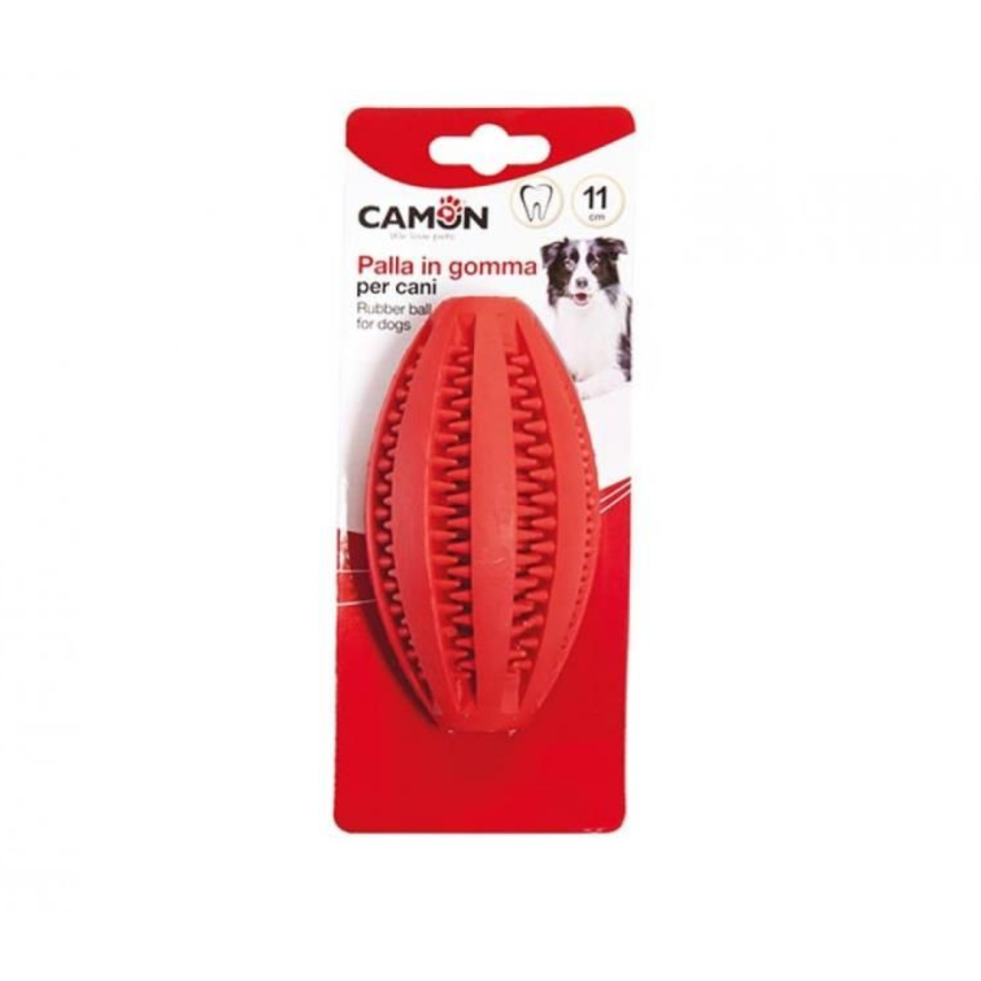 Camon Juguete de Goma Dental Fun Bola Rugby Camon Juguete de Goma Dental Fun Bola Rugby