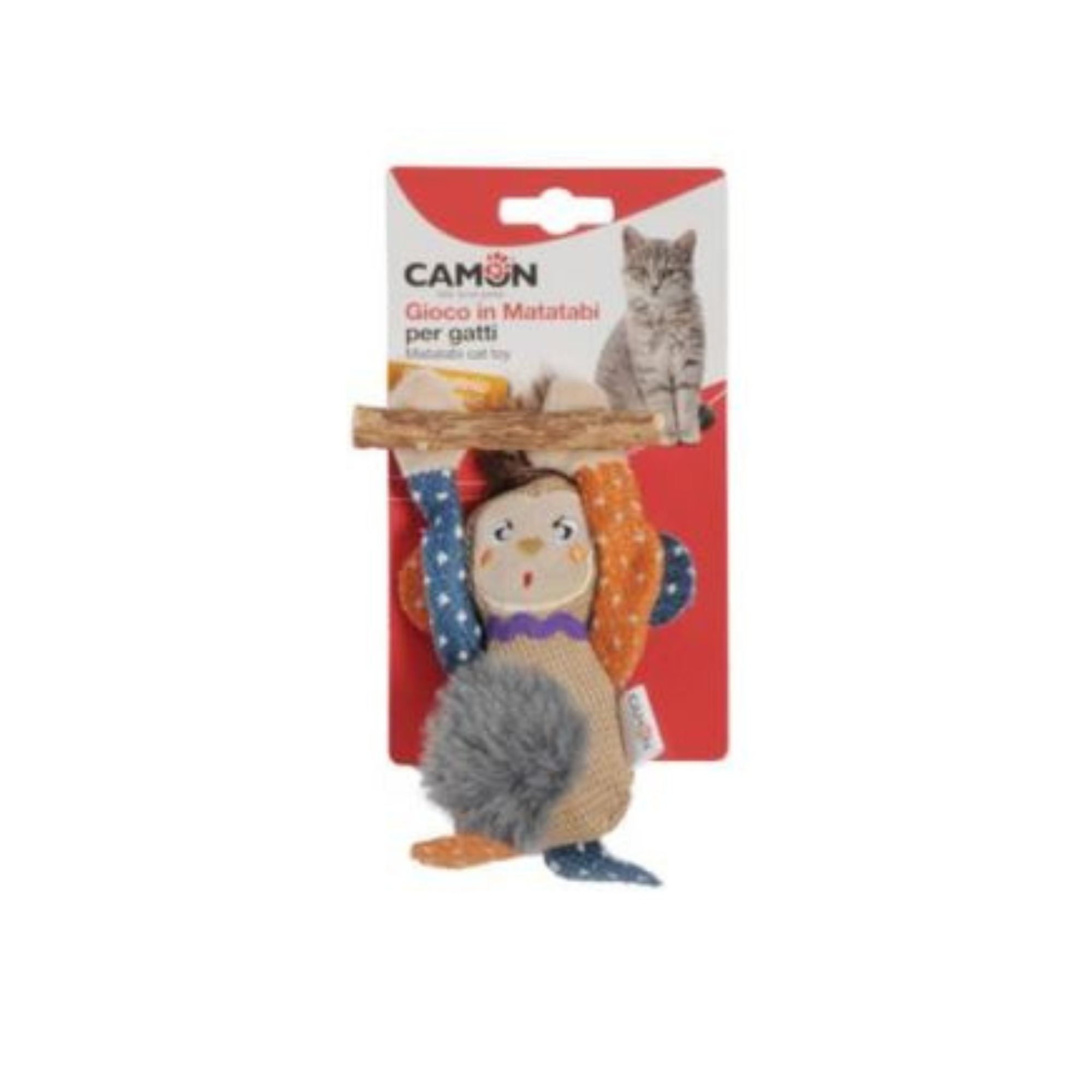 Camon Juguete Mono en Poliéster y Matatabi con Catnip Camon Juguete Mono en Poliéster y Matatabi con Catnip
