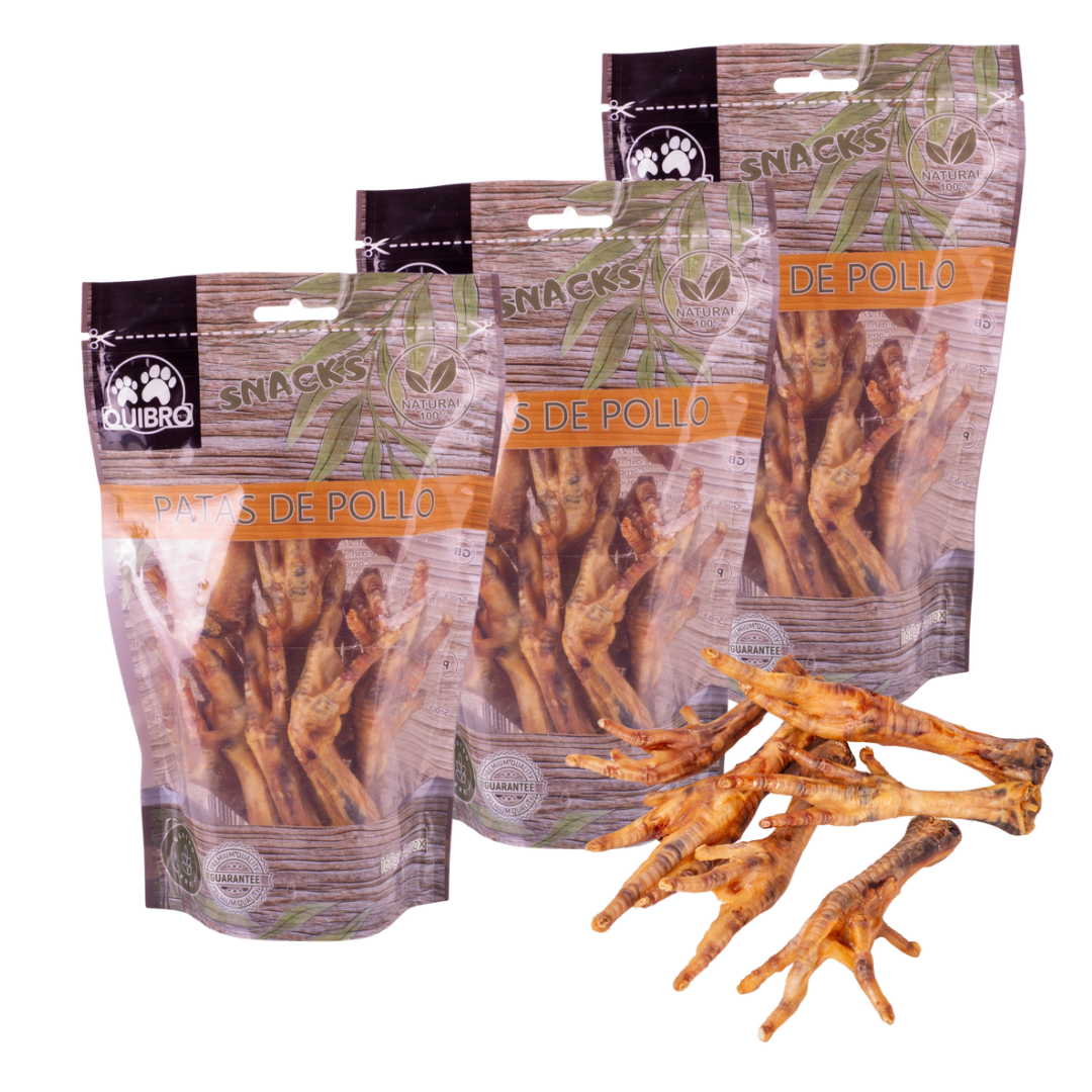Quibropets Patas de Pollo (3x160g) Quibropets Patas de Pollo (3x160g)