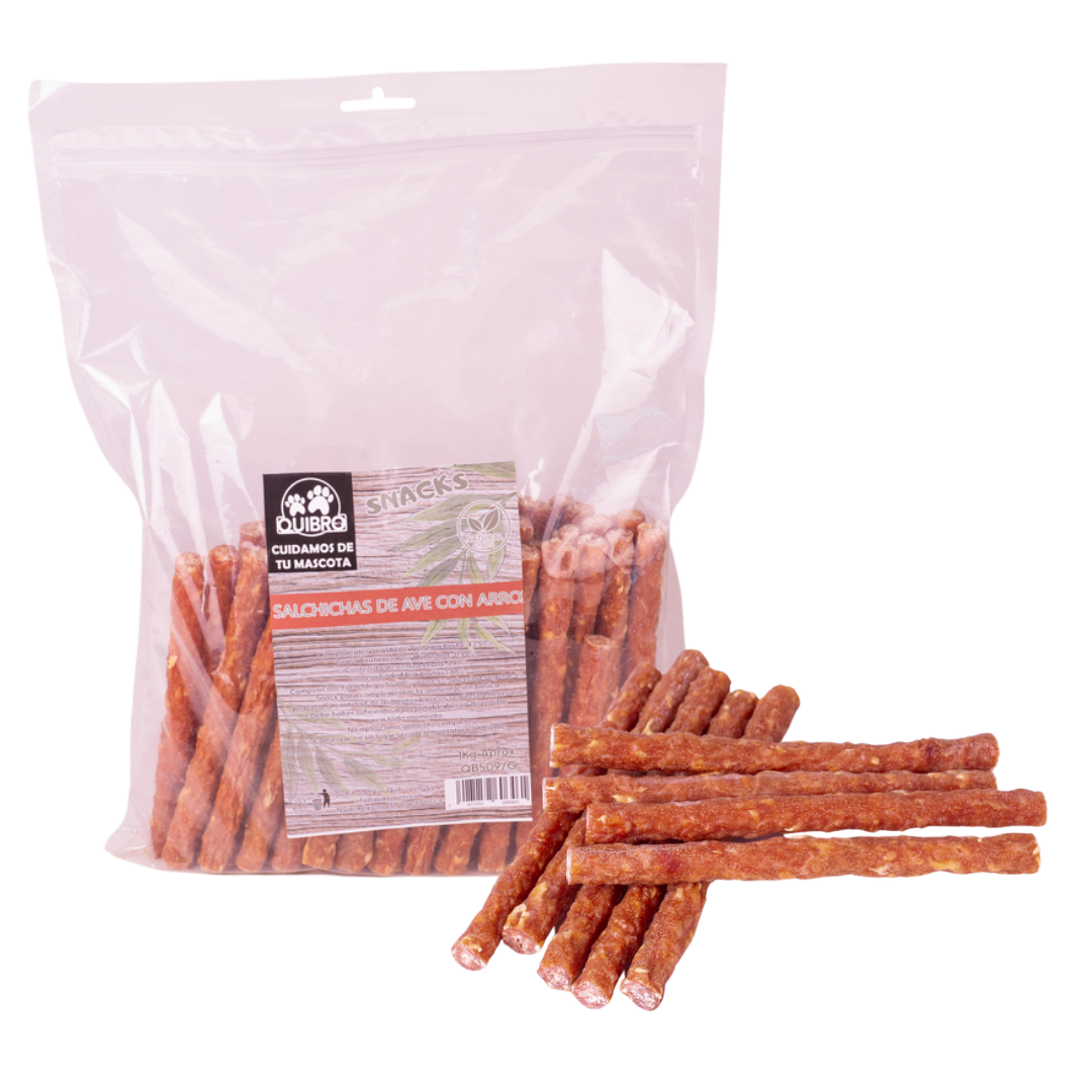 Quibropets Salchichas de Ave con Arroz Quibropets Salchichas de Ave con Arroz