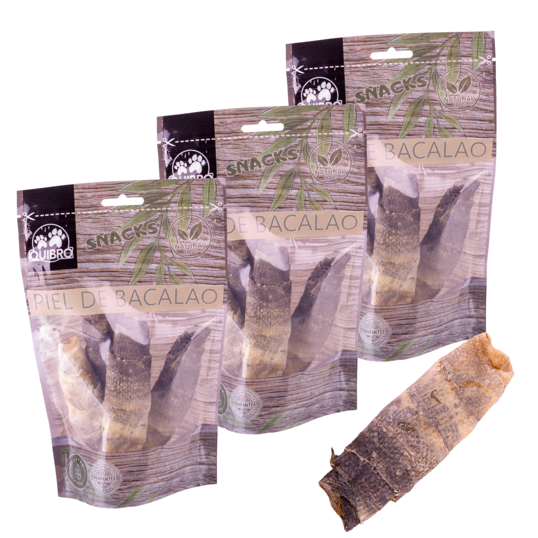 Quibropets Piel de Bacalao (3x100g) Quibropets Piel de Bacalao (3x100g)