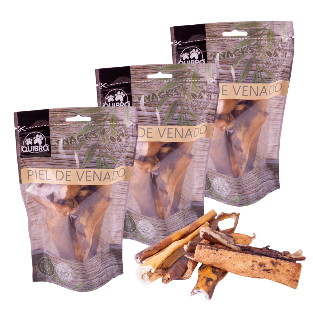Quibropets Piel de Venado (3x120g) Quibropets Piel de Venado (3x120g)