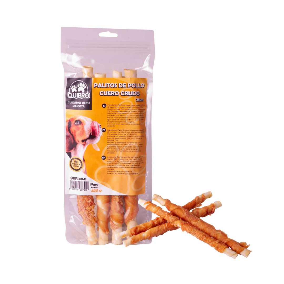 Quibropets Palitos de Pollo Cuero Crudo Quibropets Palitos de Pollo Cuero Crudo