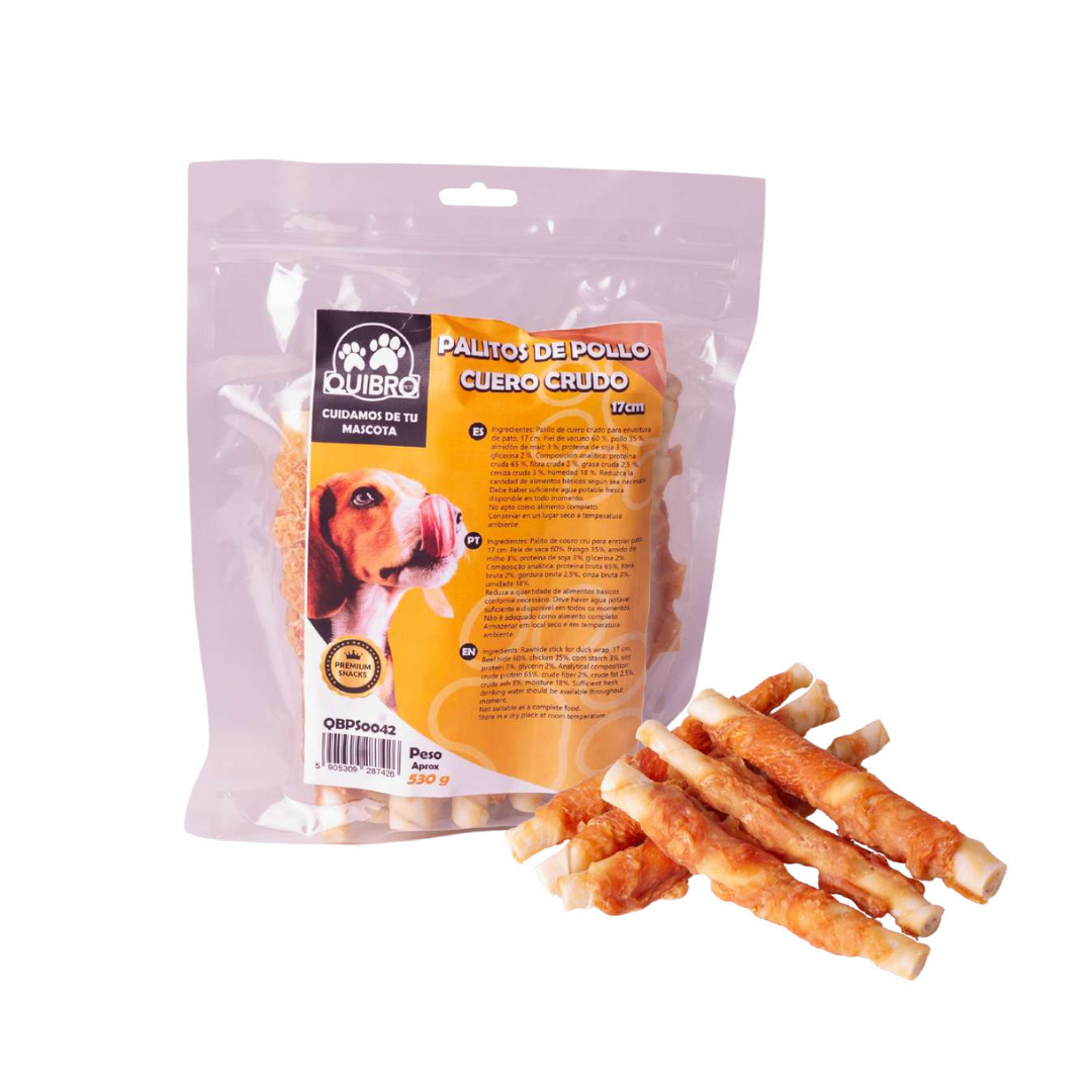 Quibropets Palitos de Pollo Cuero Crudo Quibropets Palitos de Pollo Cuero Crudo