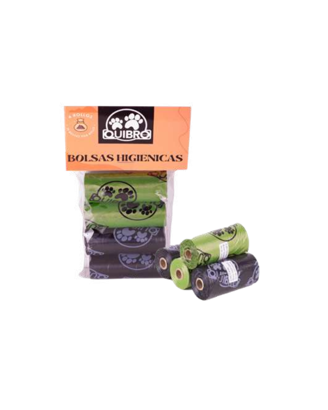 Quibropets Bolsas Higiénicas Negras/Verdes