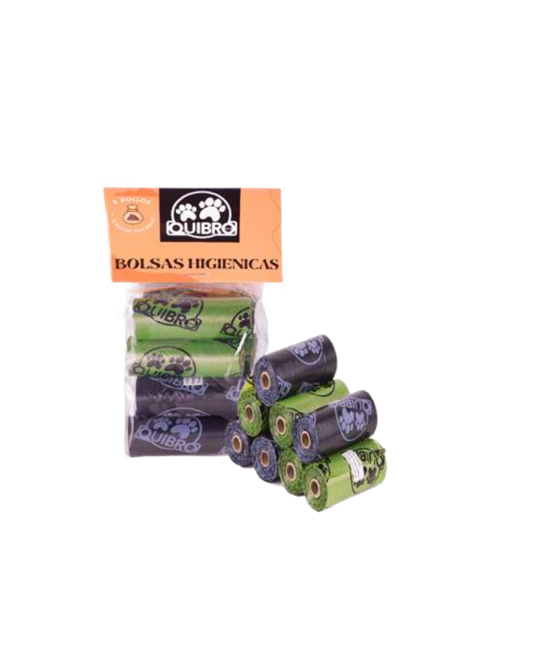 Quibropets Bolsas Higiénicas Negras/Verdes