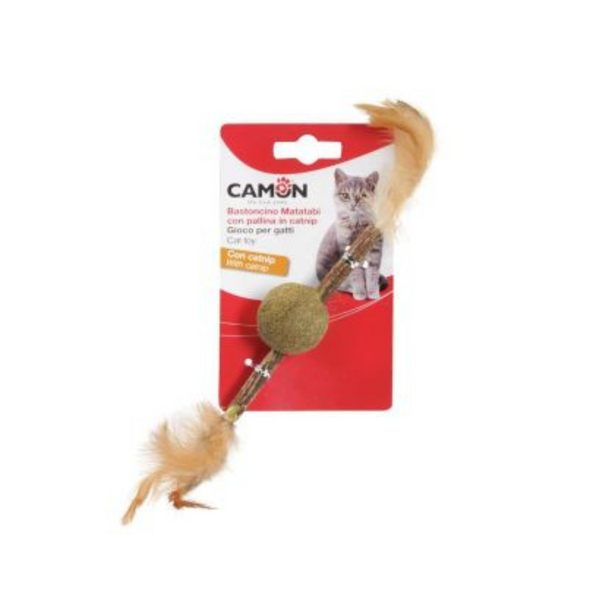 Camon Juguete Palo Matatabi con Bola de Hierba Gatera