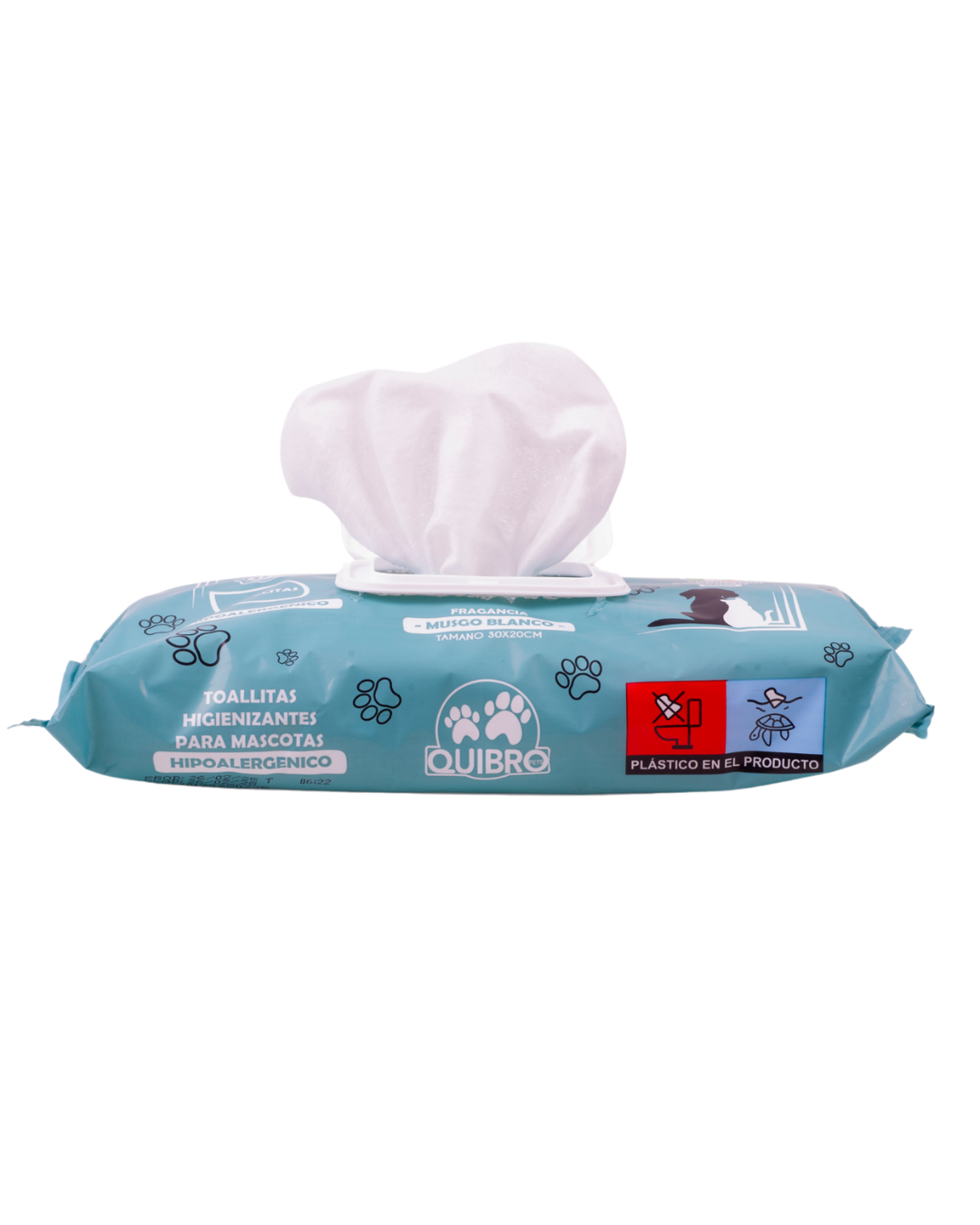 Quibropets Toallitas Musgo Blanco 40und