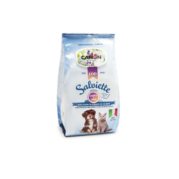 Camon Toallitas Camomila y Lavanda, 100Und