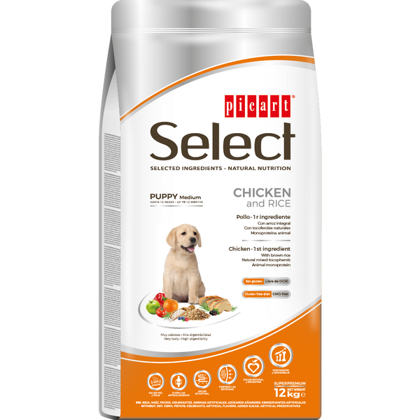 Picart Select Puppy Medium Pollo & Arroz