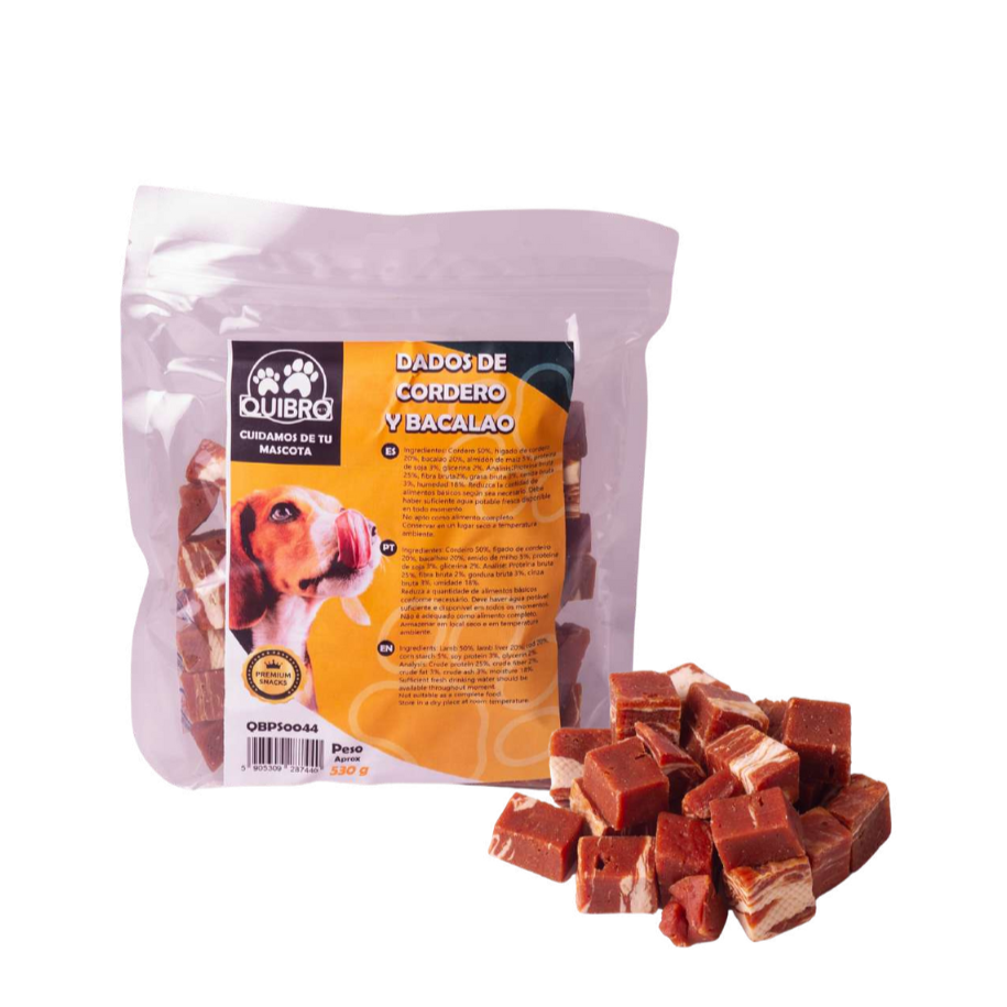 Quibropets Dados de Cordero y Bacalao