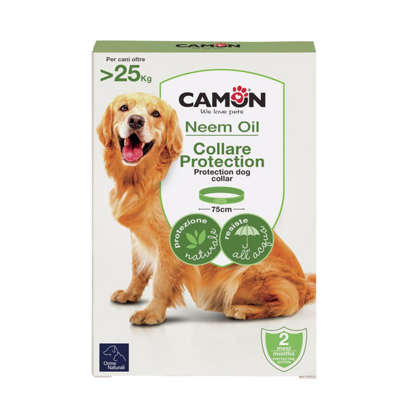 CAMON Collar Barrera MAXI al Aceite de Neem para Perro - 75 cm