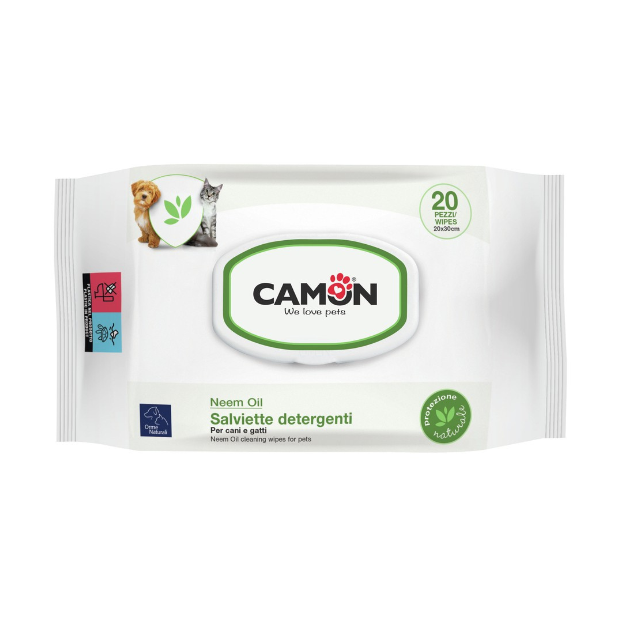 Camon Toallitas limpiadoras al Aceite de Neem