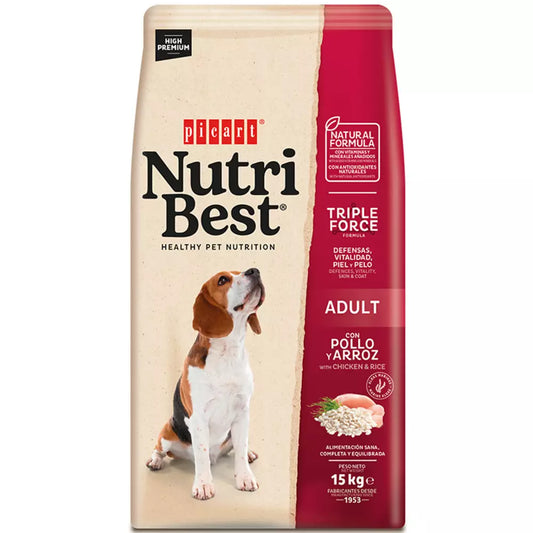 Picart Nutribest Adulto Pollo y Arroz 15 Kg