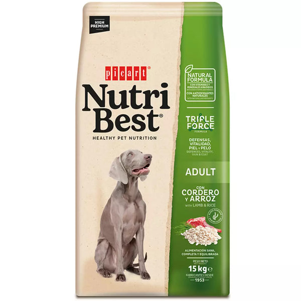 Picart Nutribest Adulto Cordero y Arroz 15 Kg