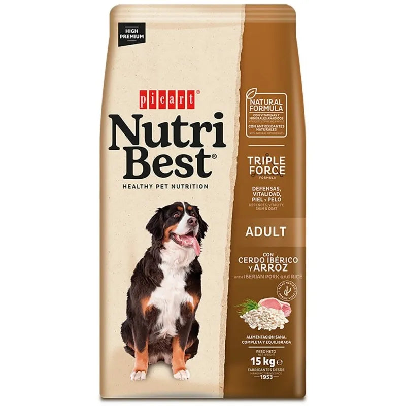 Picart Nutribest Adulto Cerdo Ibérico y Arroz 15 Kg