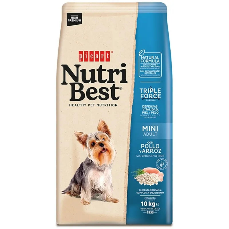Picart Nutribest Adult Mini Pollo y Arroz 10 Kg