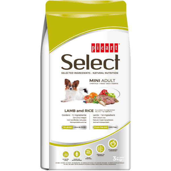 Picart Select Mini Adult Cordero & Arroz