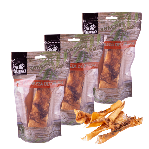 Quibropets Cabeza de Ternera (3x120g)