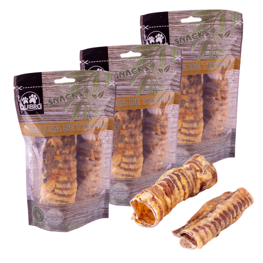 Quibropets Traquea de Ternera (3x90g)