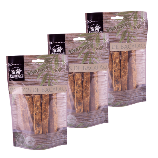 Quibropets Palitos de Bacalao (3x125g)