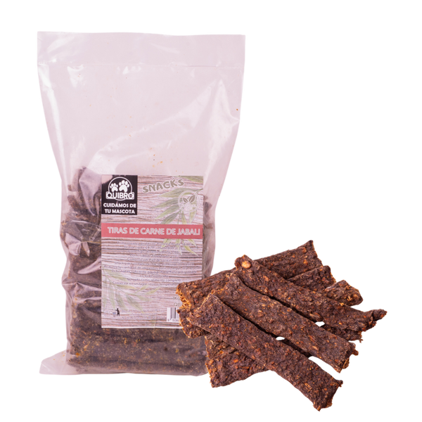 Quibropets Tiras de carne de jabali