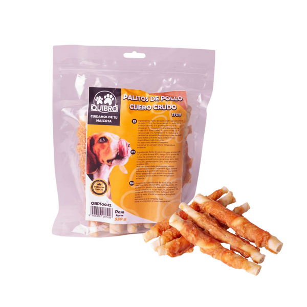 Quibropets Palitos de Pollo Cuero Crudo