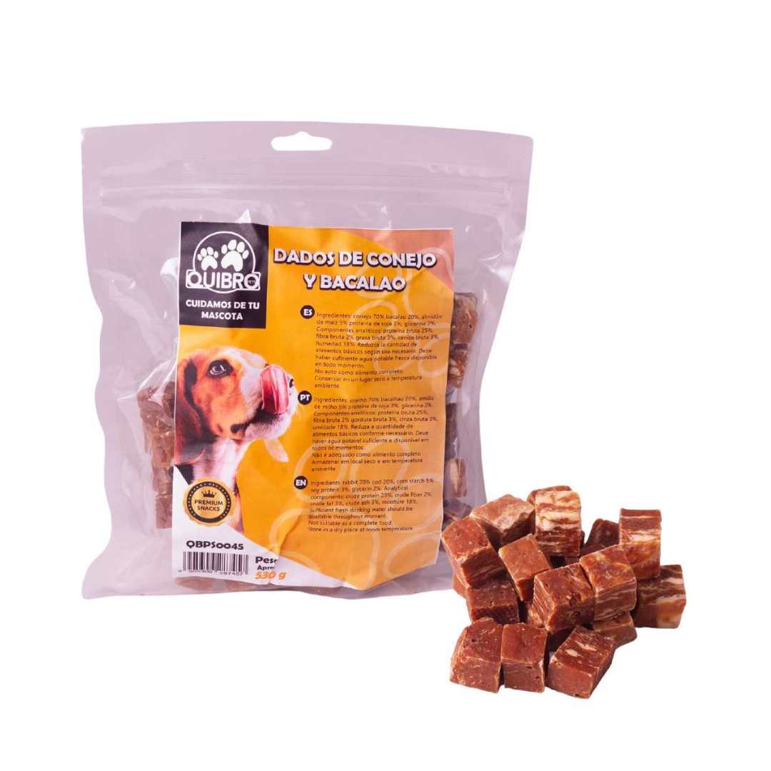 Quibropets Dados de Conejo y Bacalao