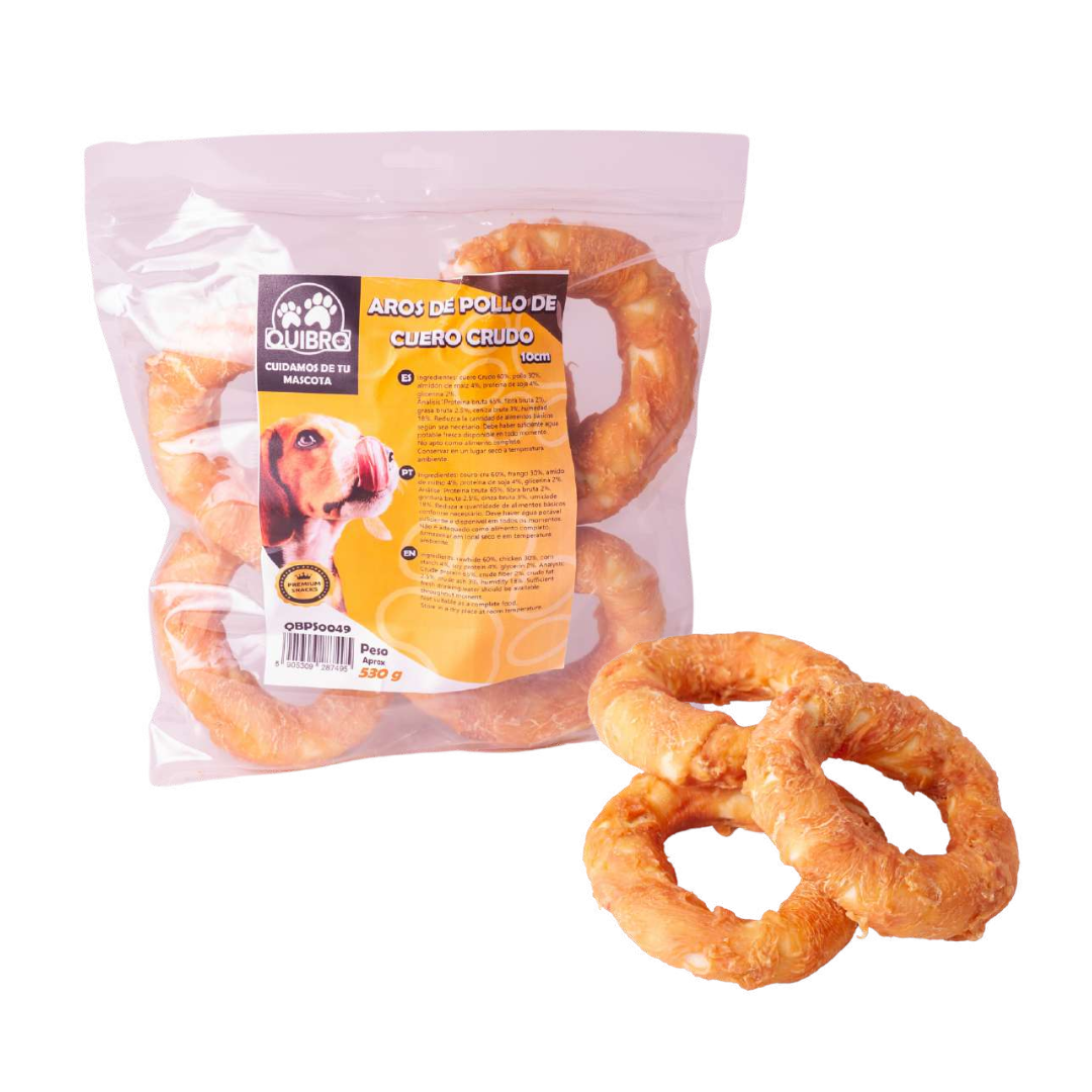 Quibropets Aros de Pollo de Cuero Crudo