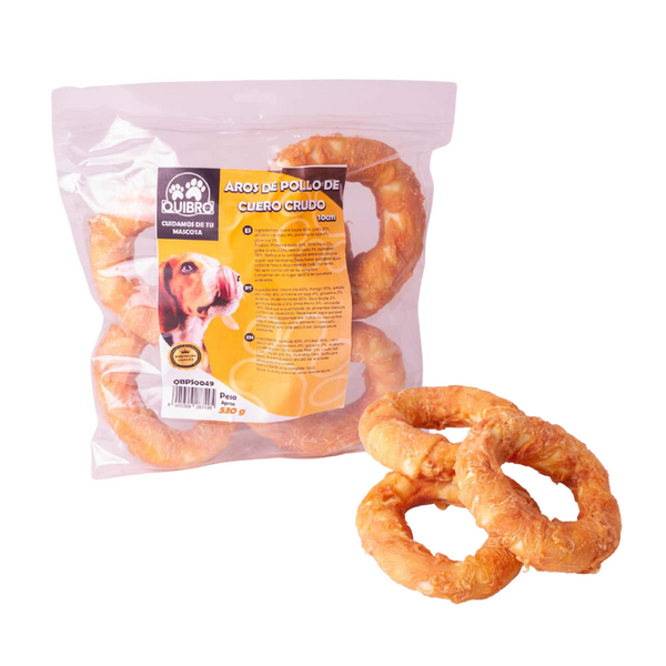 Quibropets Aros de Pollo de Cuero Crudo