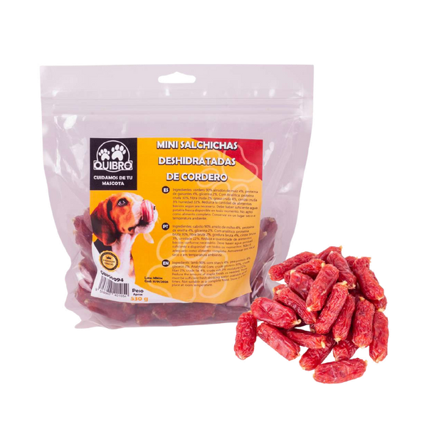 Quibropets Mini Salchichas Deshidratadas de Cordero