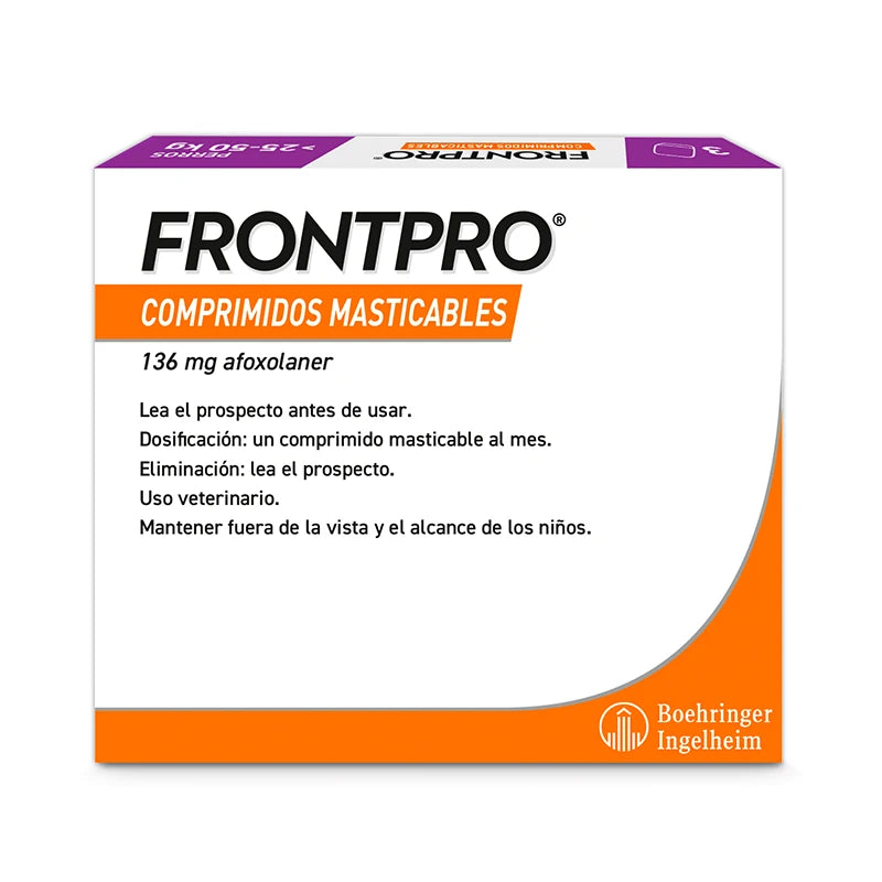 Frontpro Comprimidos masticables Antiparasitario Para Perros