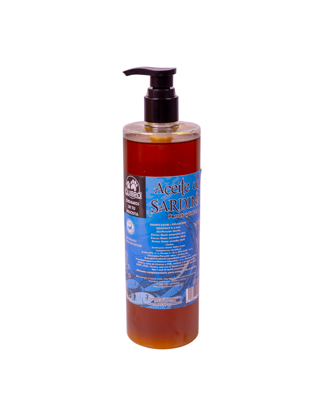 Quibropets Aceite de Sardina 500ml
